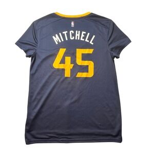 Utah Jazz Fanatics Jersey Shirt Women M Navy Donovan Mitchell #45 87494-001
